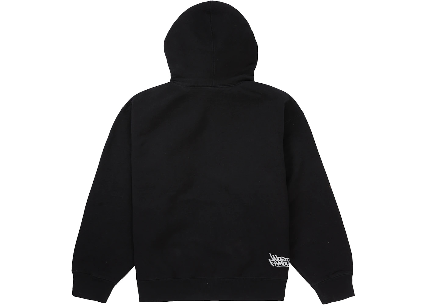 Supreme Handstyle Hooded Sweatshirt Black - 2