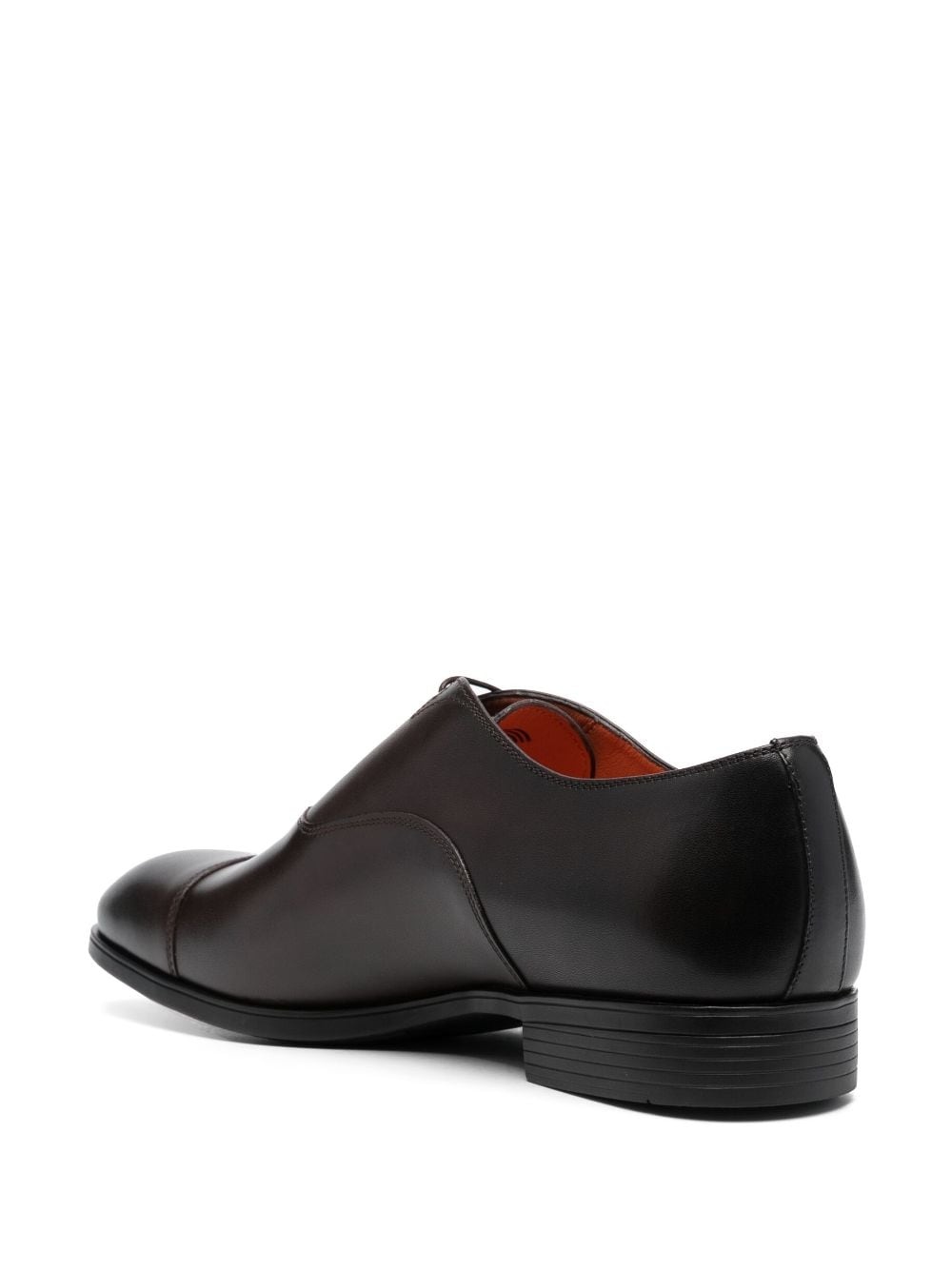 almond-toe lace-up leather shoes - 3