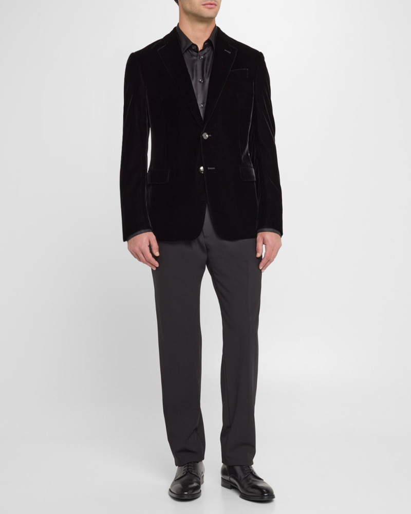 GIORGIO ARMANI Men's Velvet Notch Lapel Dinner Jacket outlook