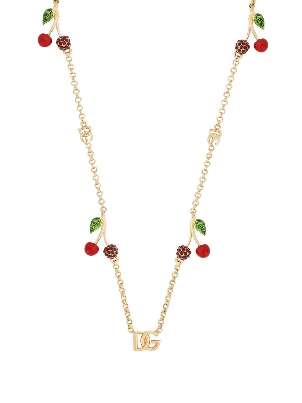 DG logo crystal-embellished necklace - 3