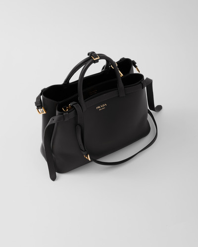 Prada Prada Buckle medium leather handbag with double belt outlook