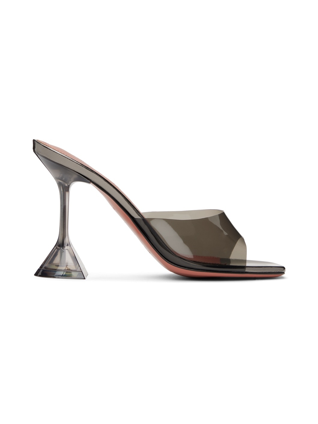 Gray Lupita Glass Slipper Heeled Sandals - 1