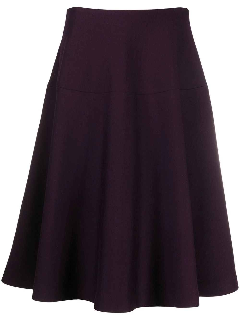 knee-length flared skirt - 1