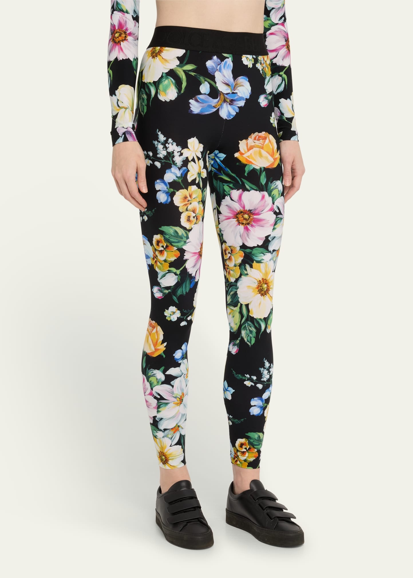 Mix Fiori Cropped Leggings - 4