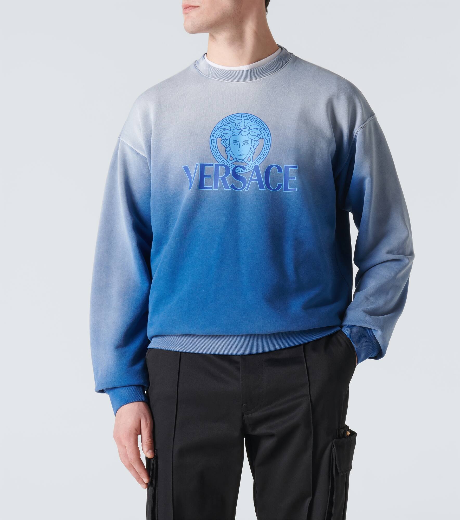 Medusa tie-dye cotton jersey sweatshirt - 3