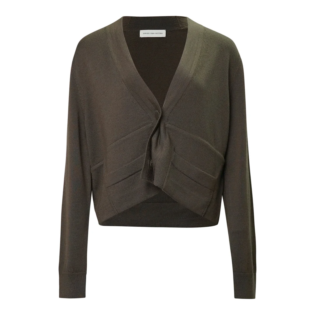 Back Tie Cardigan - 1