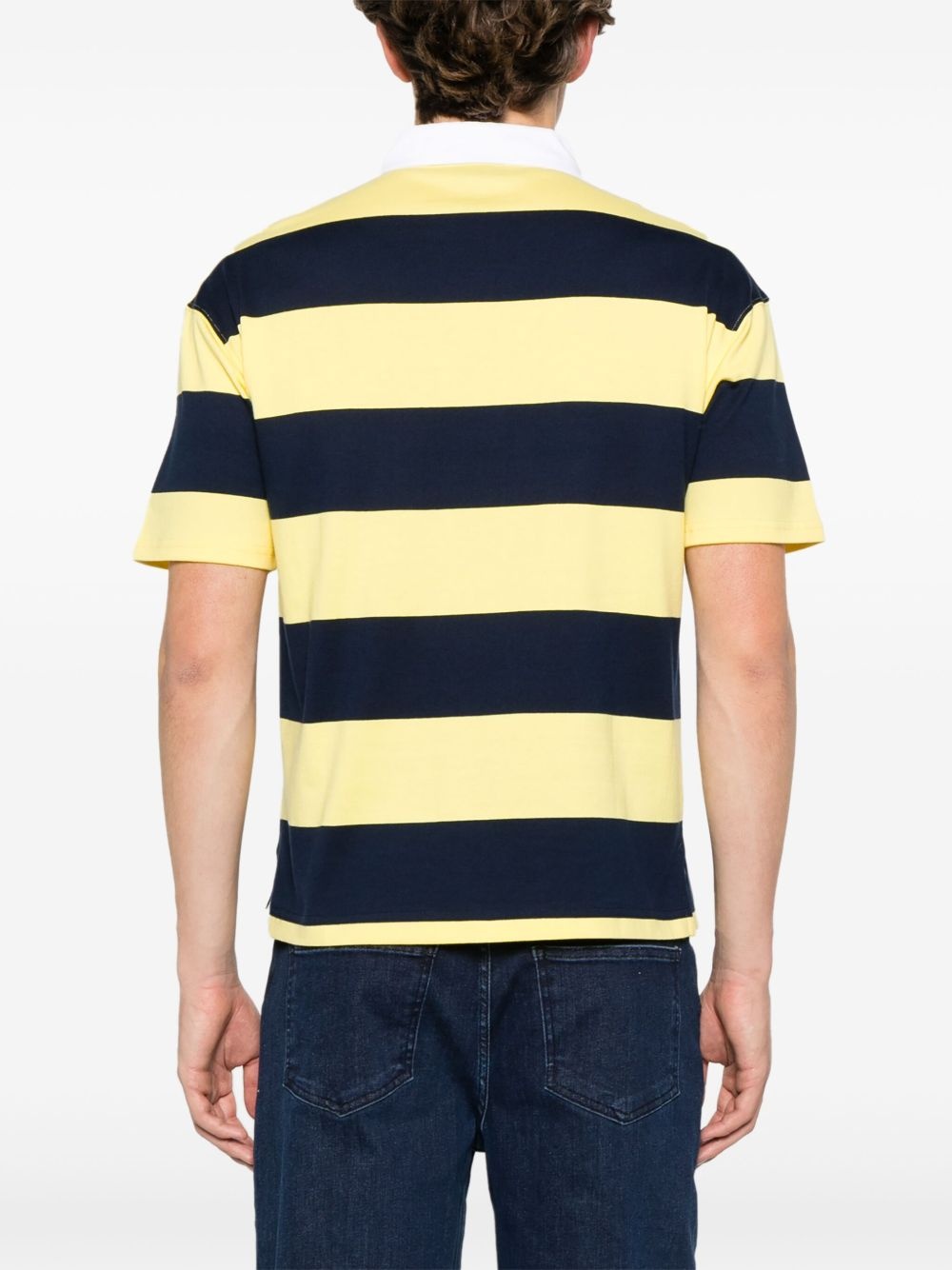 striped polo top - 4