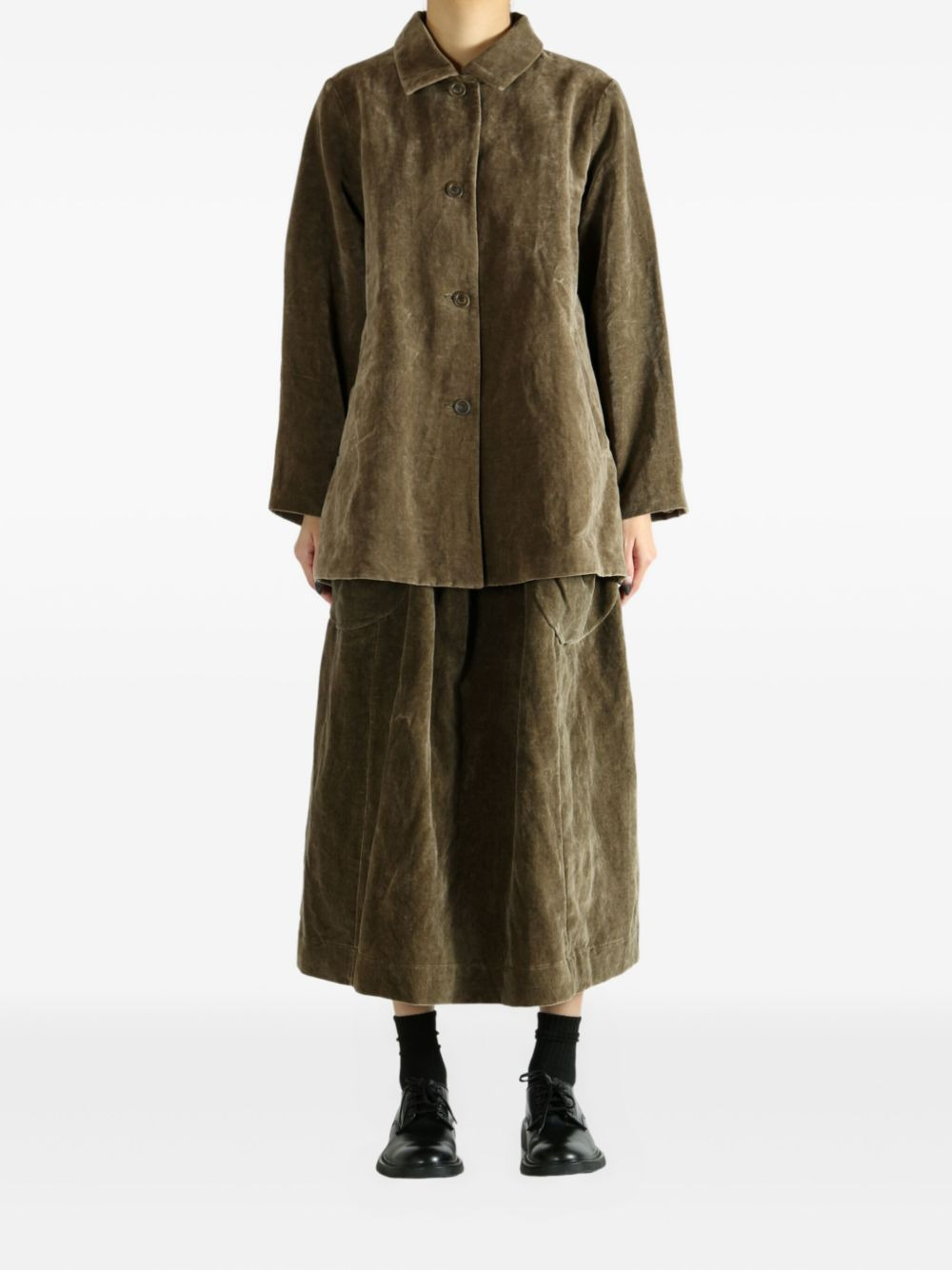 Soleil button-front collared jacket - 2