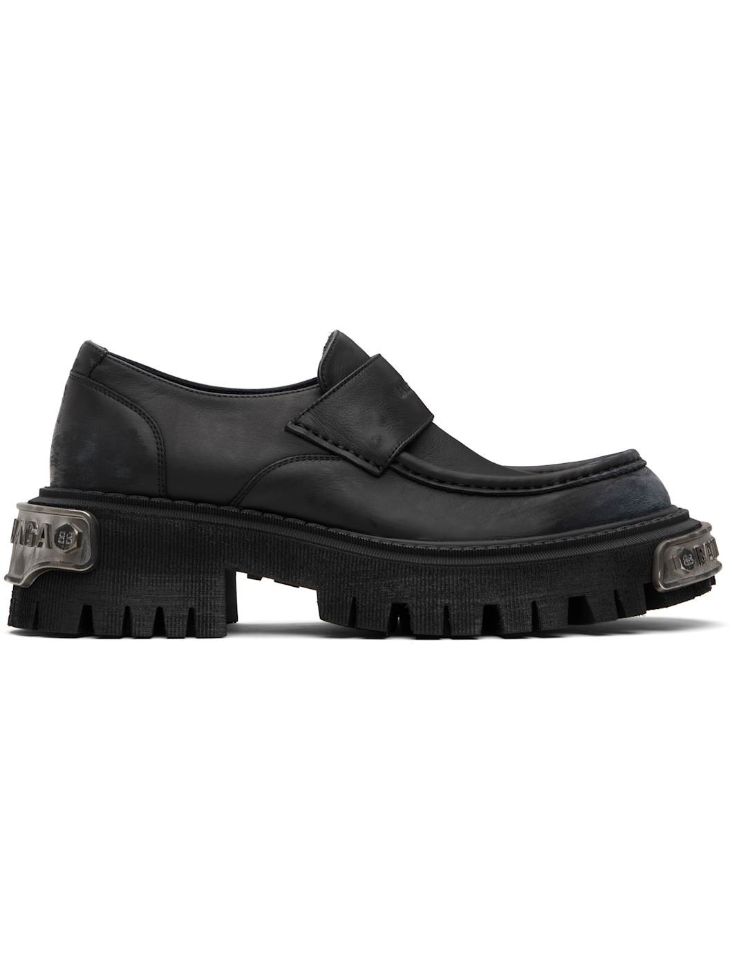 Black Tractor Loafers - 1