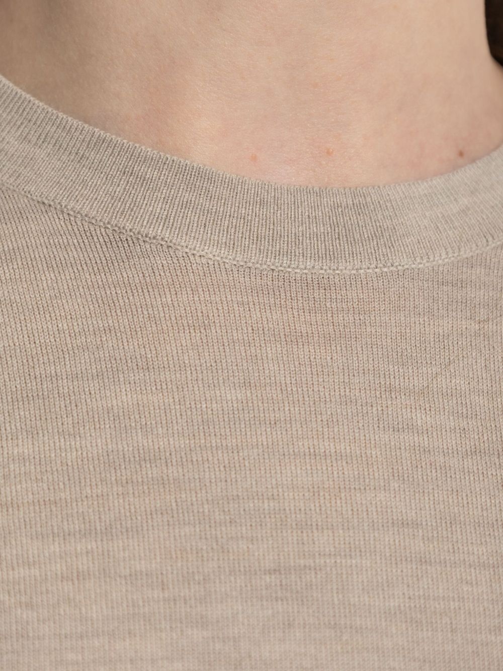 short-sleeve wool T-shirt - 5