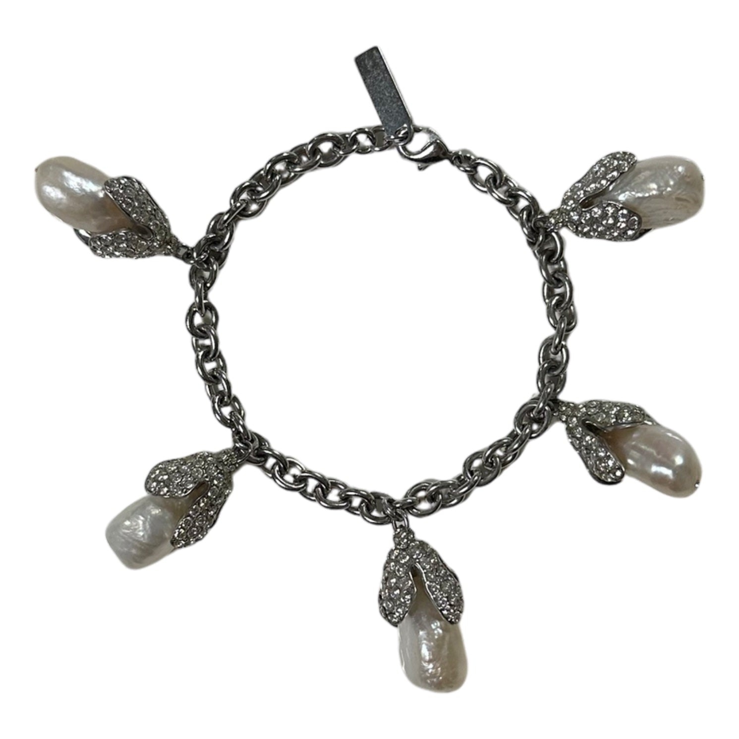 BALENCIAGA Fall Winter 2015 Baroque Pearl Swarovski Crystal Bracelet - 2