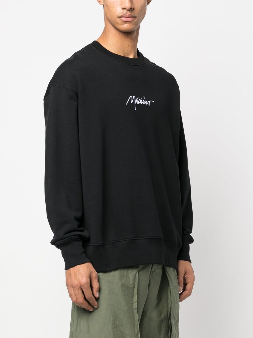 logo-print crew-neck sweatshirt - 3