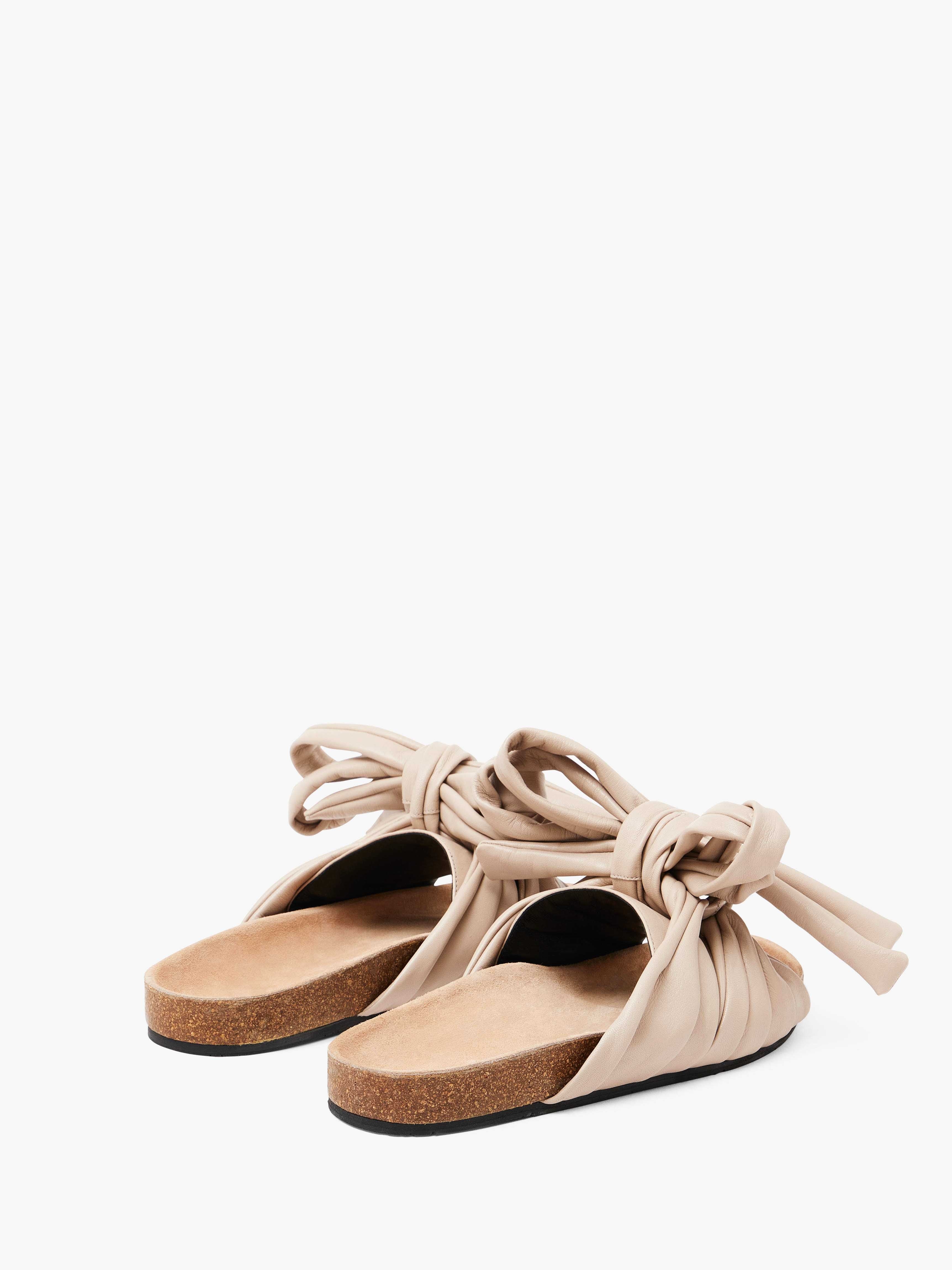 BOW FLAT SANDALS - 3