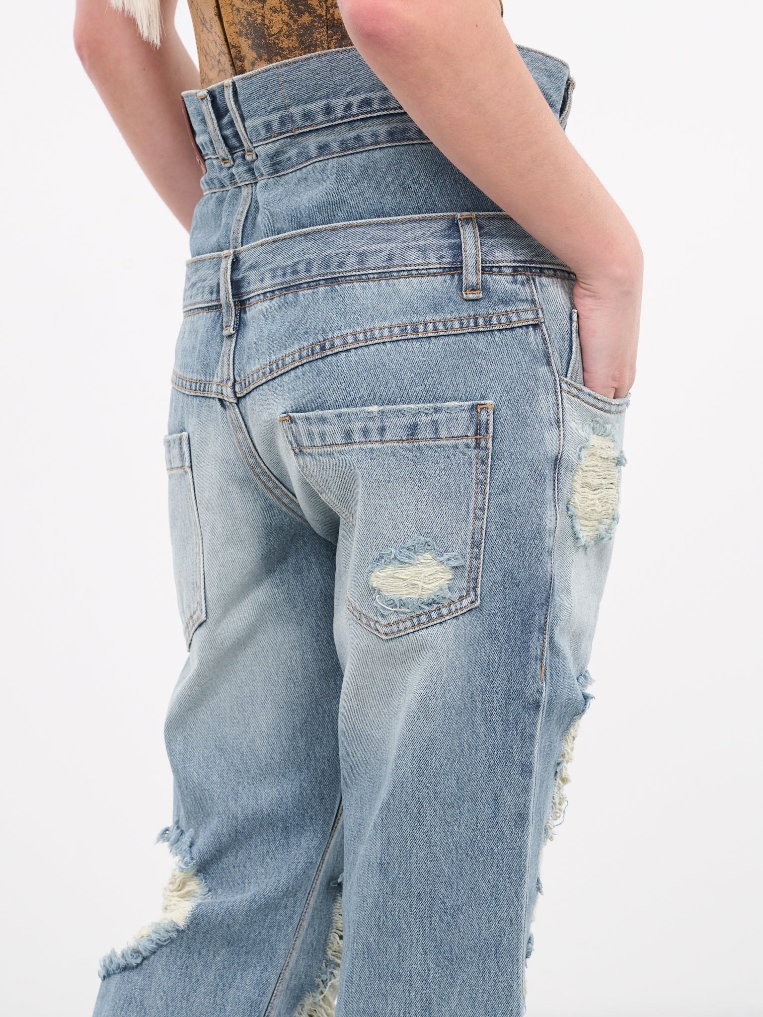 Beria String Double Waist Jeans - 4