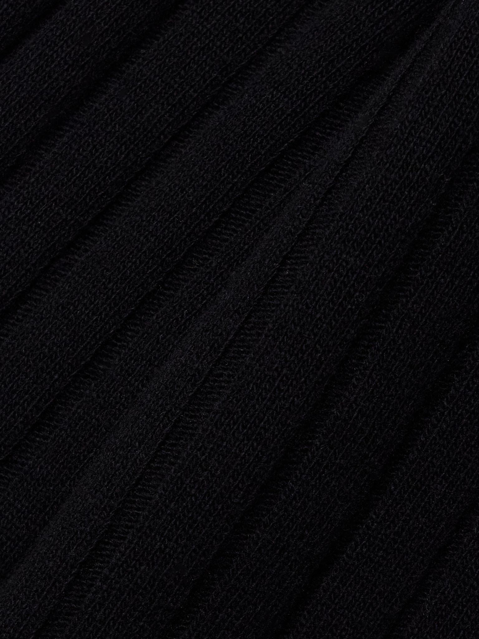 Alise ribbed merino wool and cashmere-blend sweater Black - 5