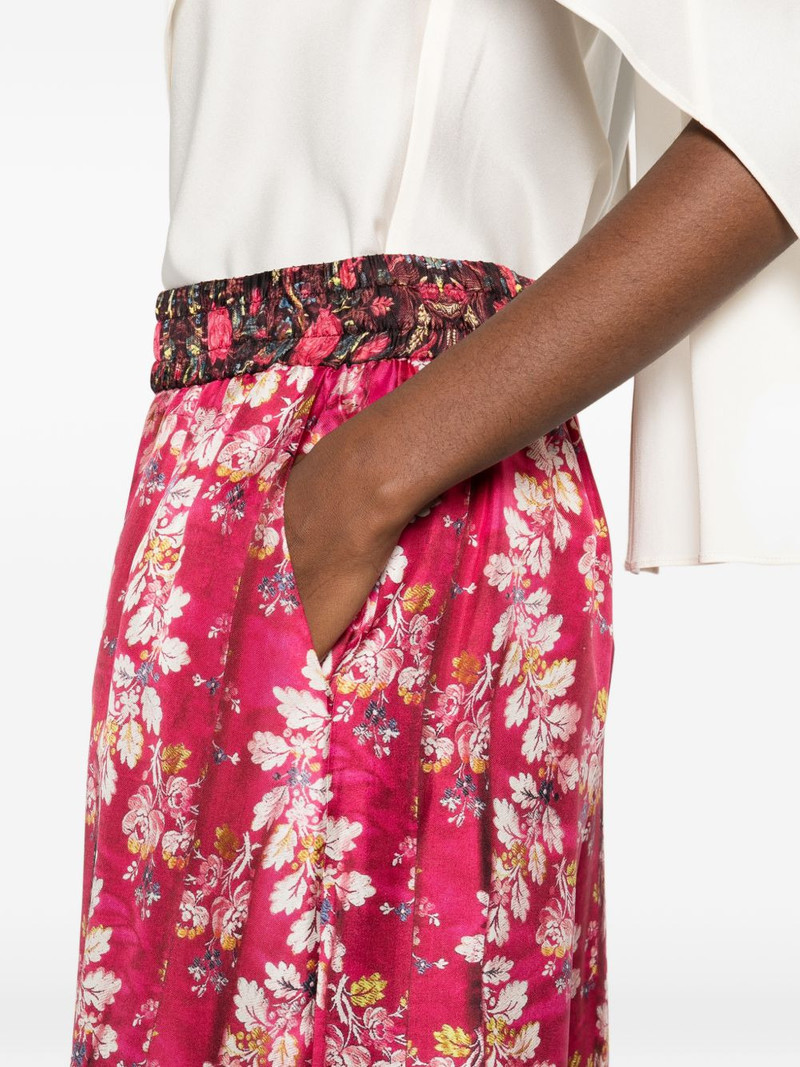 flora-print palazzo pants 5