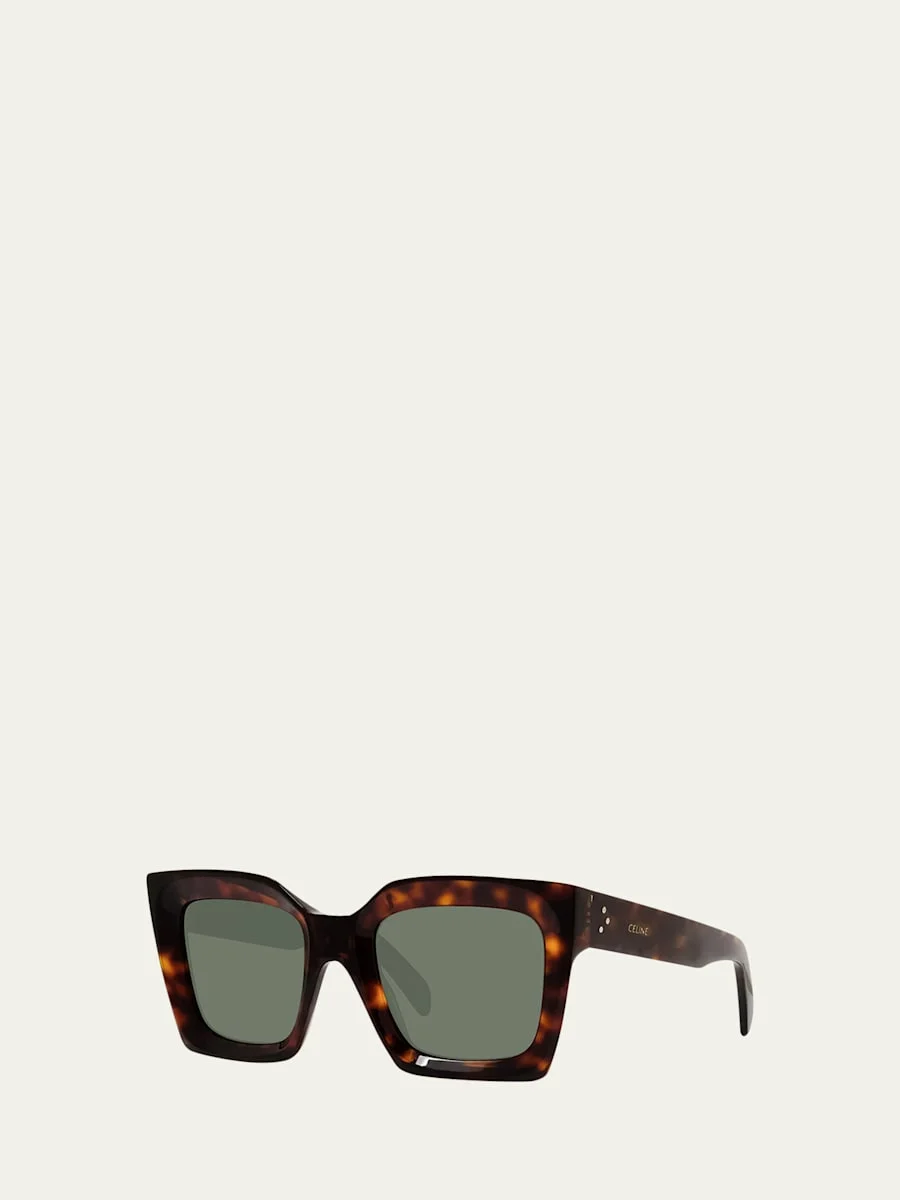 Rectangle Acetate Sunglasses - 1