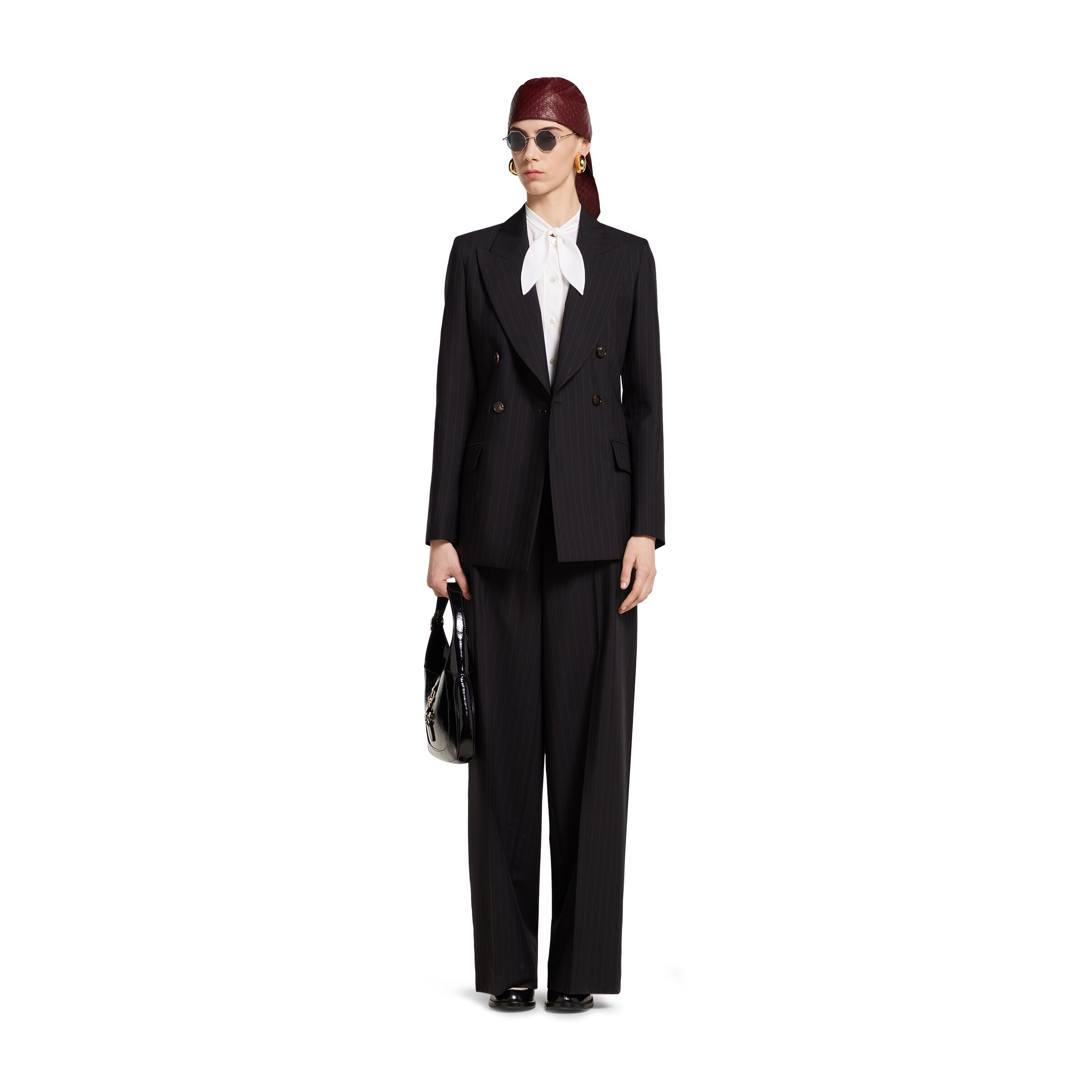Pinstripe Gucci wool jacquard jacket - 2