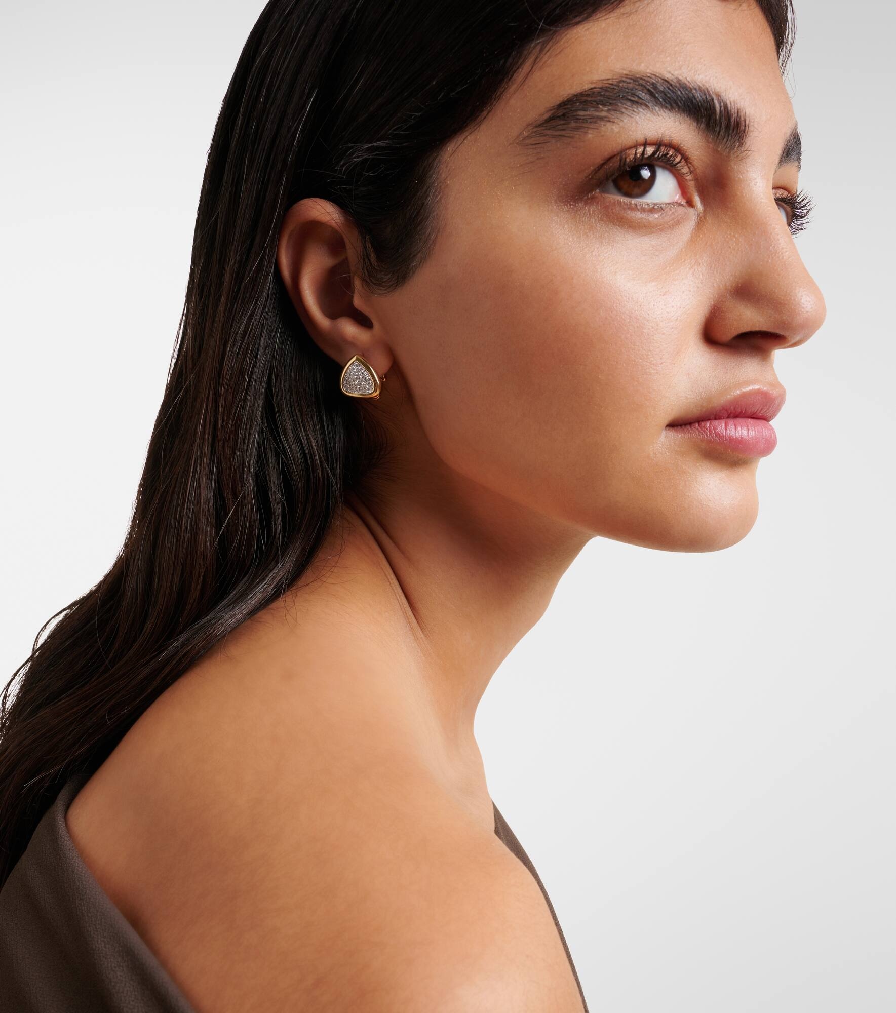 Trisola 18kt gold earrings with diamonds - 3