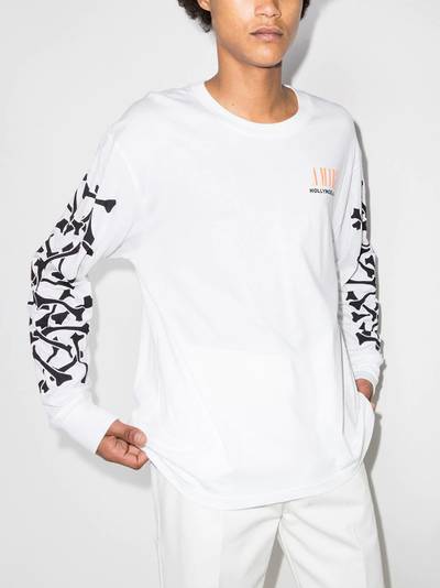 AMIRI Bones logo-print T-shirt outlook