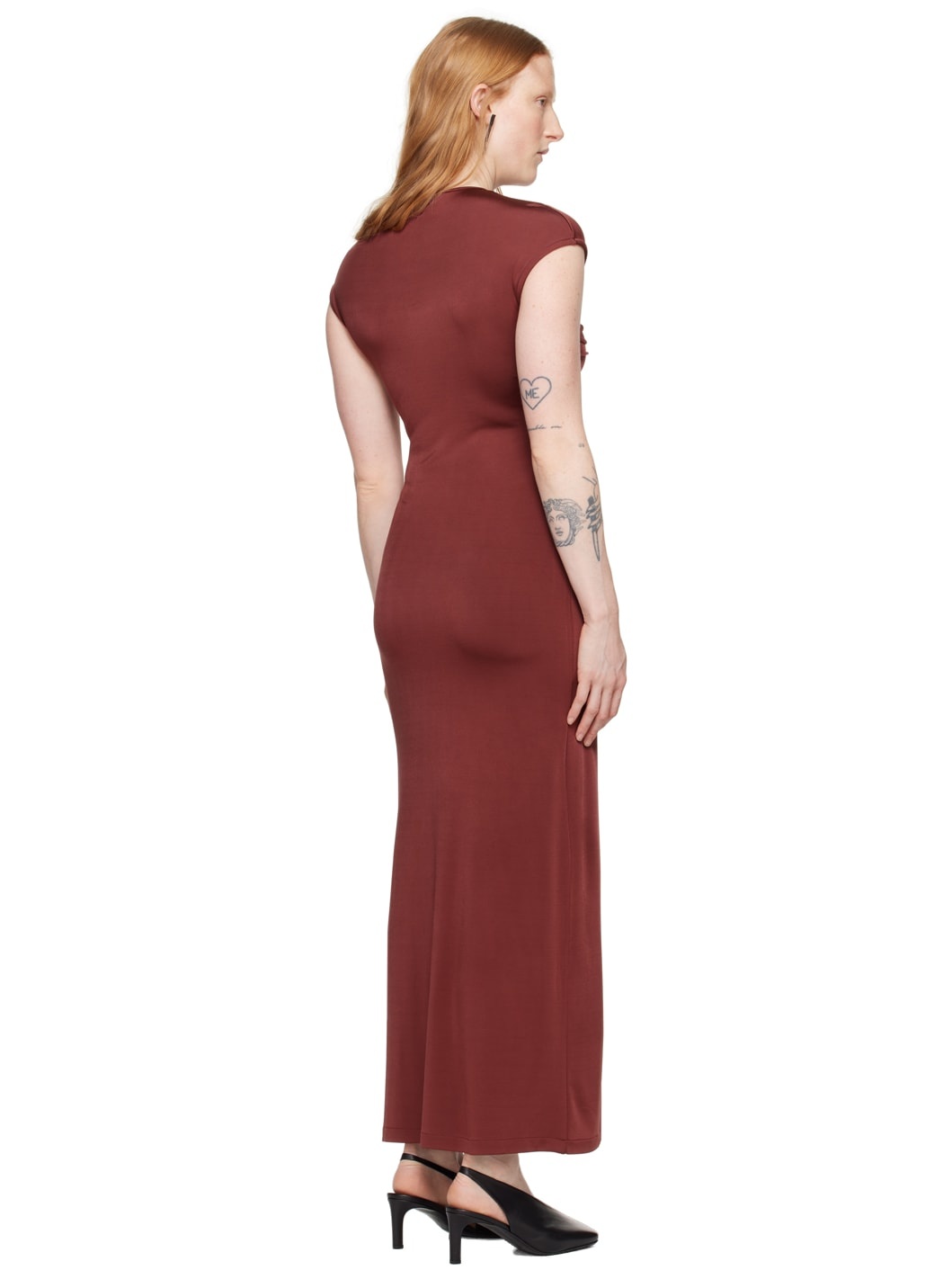 Burgundy Mali Maxi Dress - 3