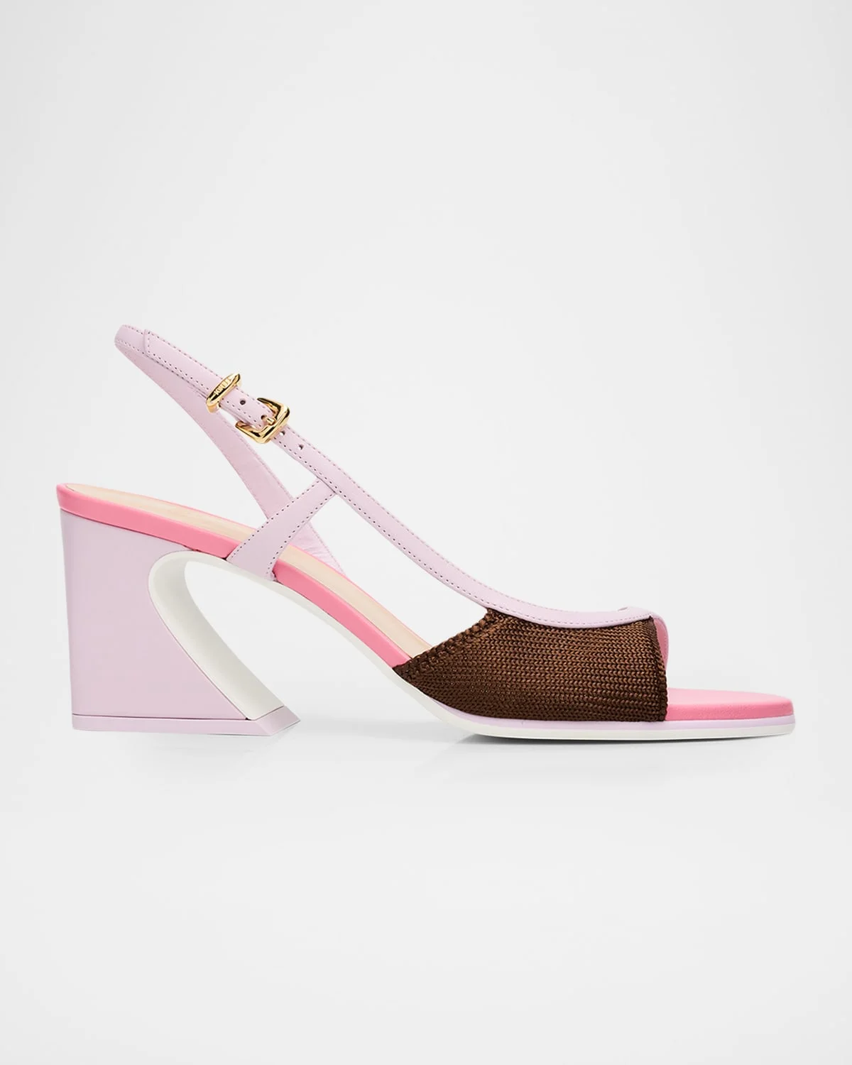 65mm Arco Colorblock Slingback Sandals - 1