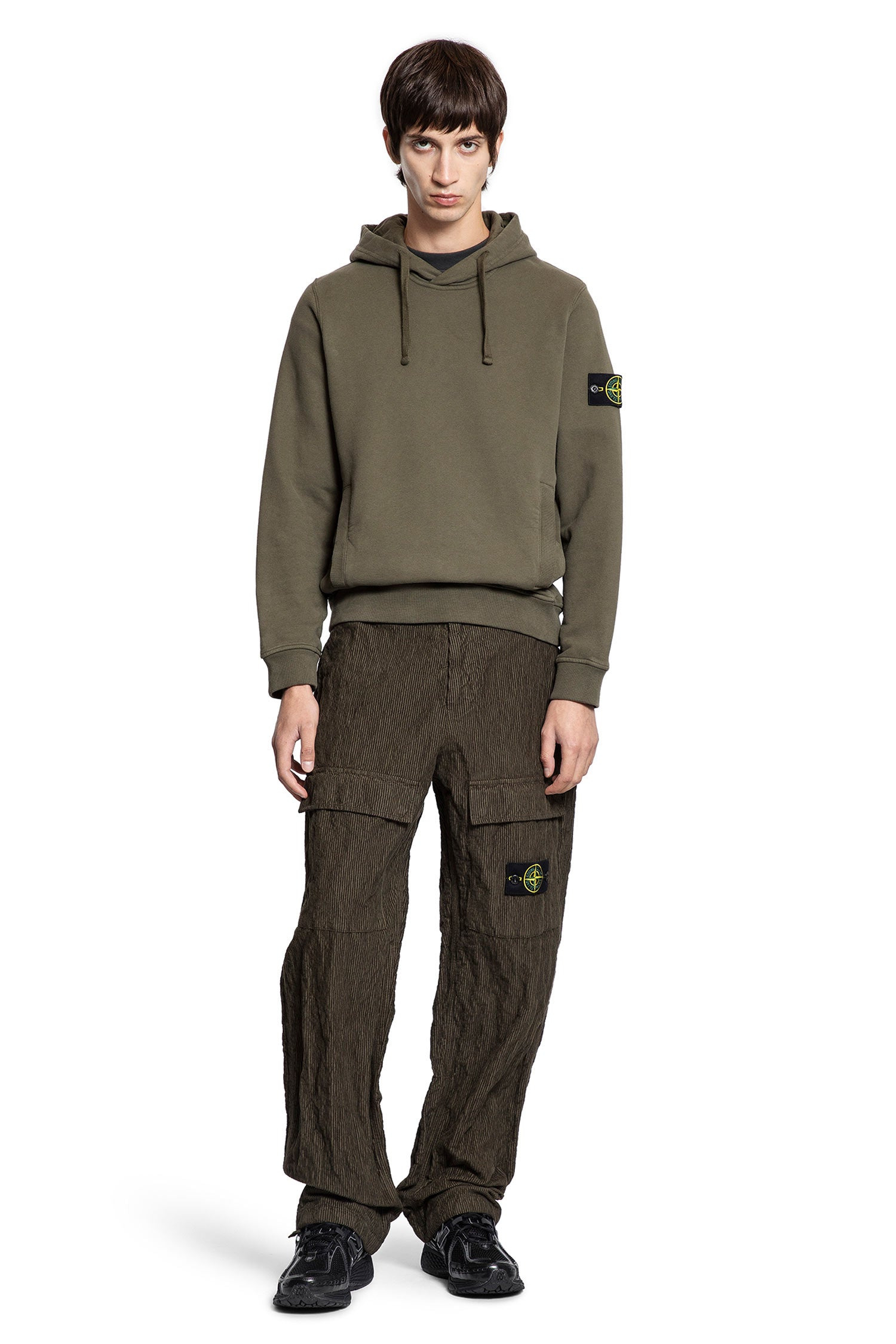 Stone-Island-Man-Green-Sweatshirts - 4