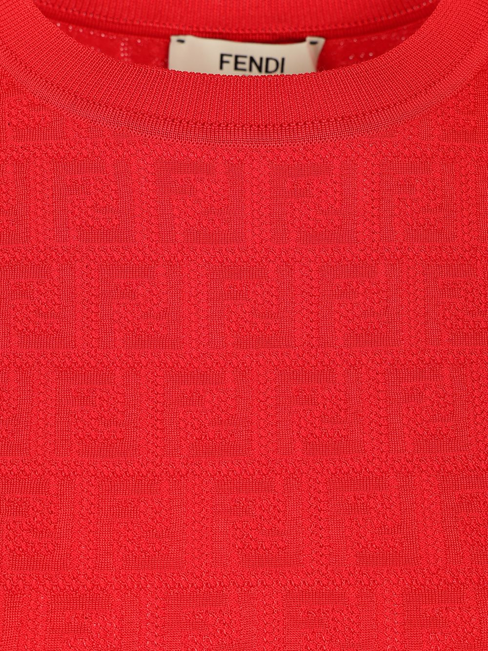 Ff Cotton And Viscose Dress Dresses Red - 5