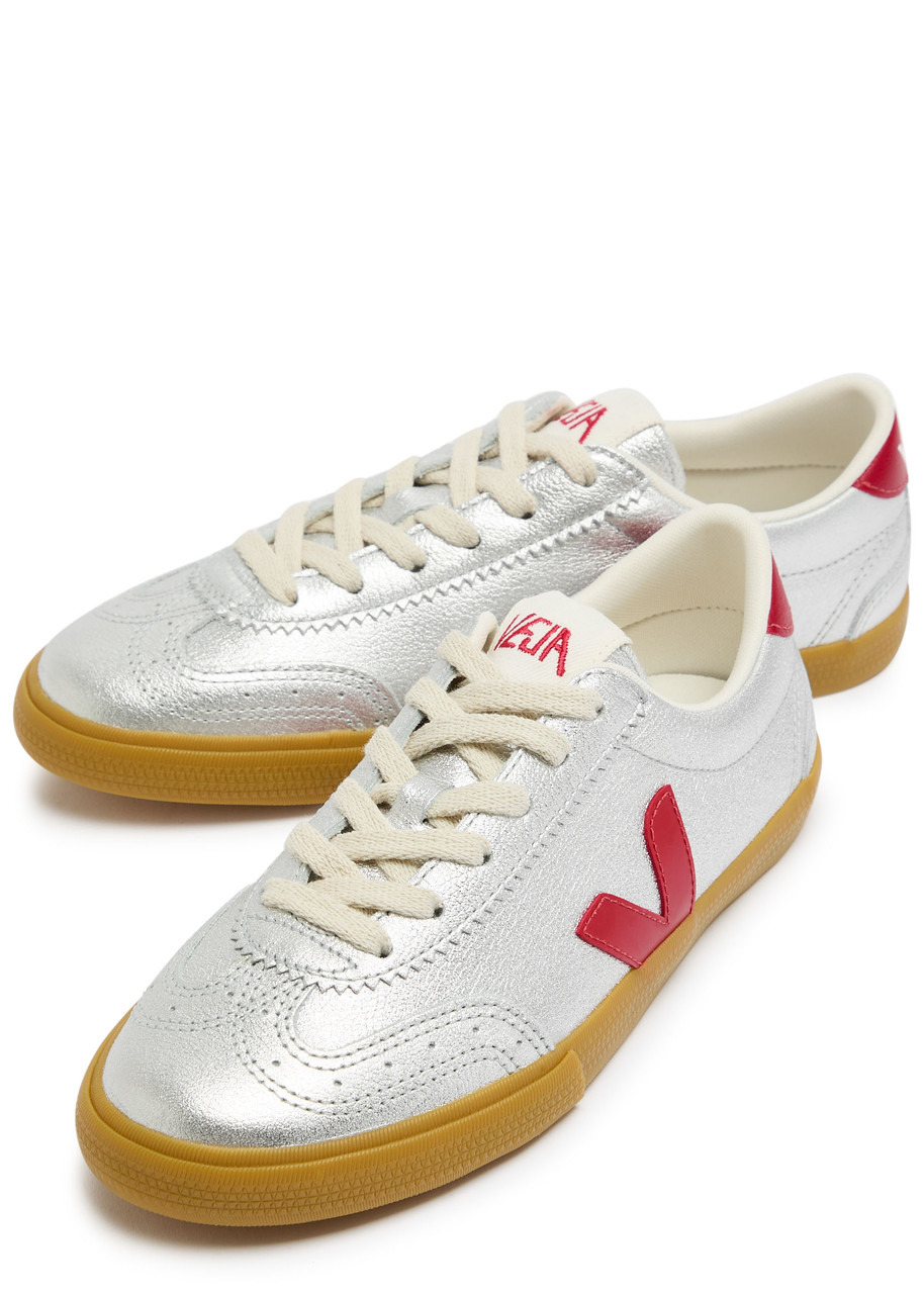 Veja Volley Metallic Leather Sneakers - 3