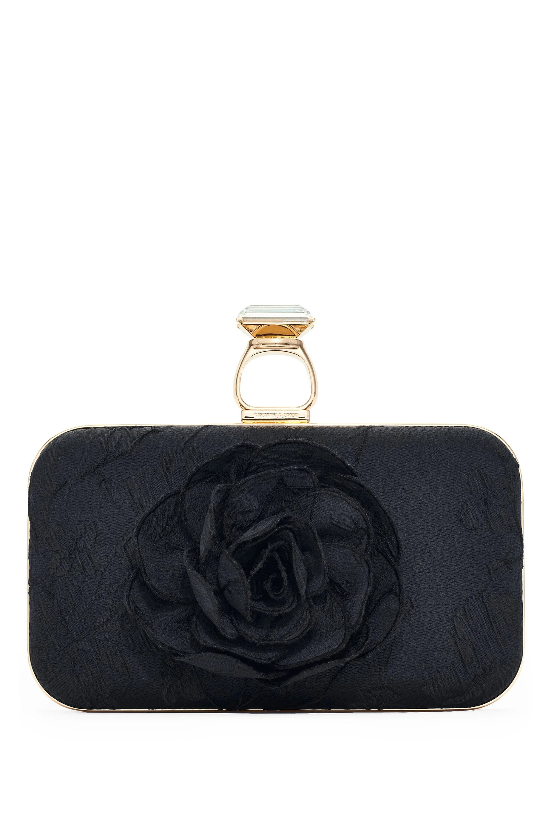 ON THE ROCKS WITH ROSE CLUTCH - BLACK - 1