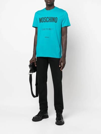 Moschino logo-print cotton T-shirt outlook