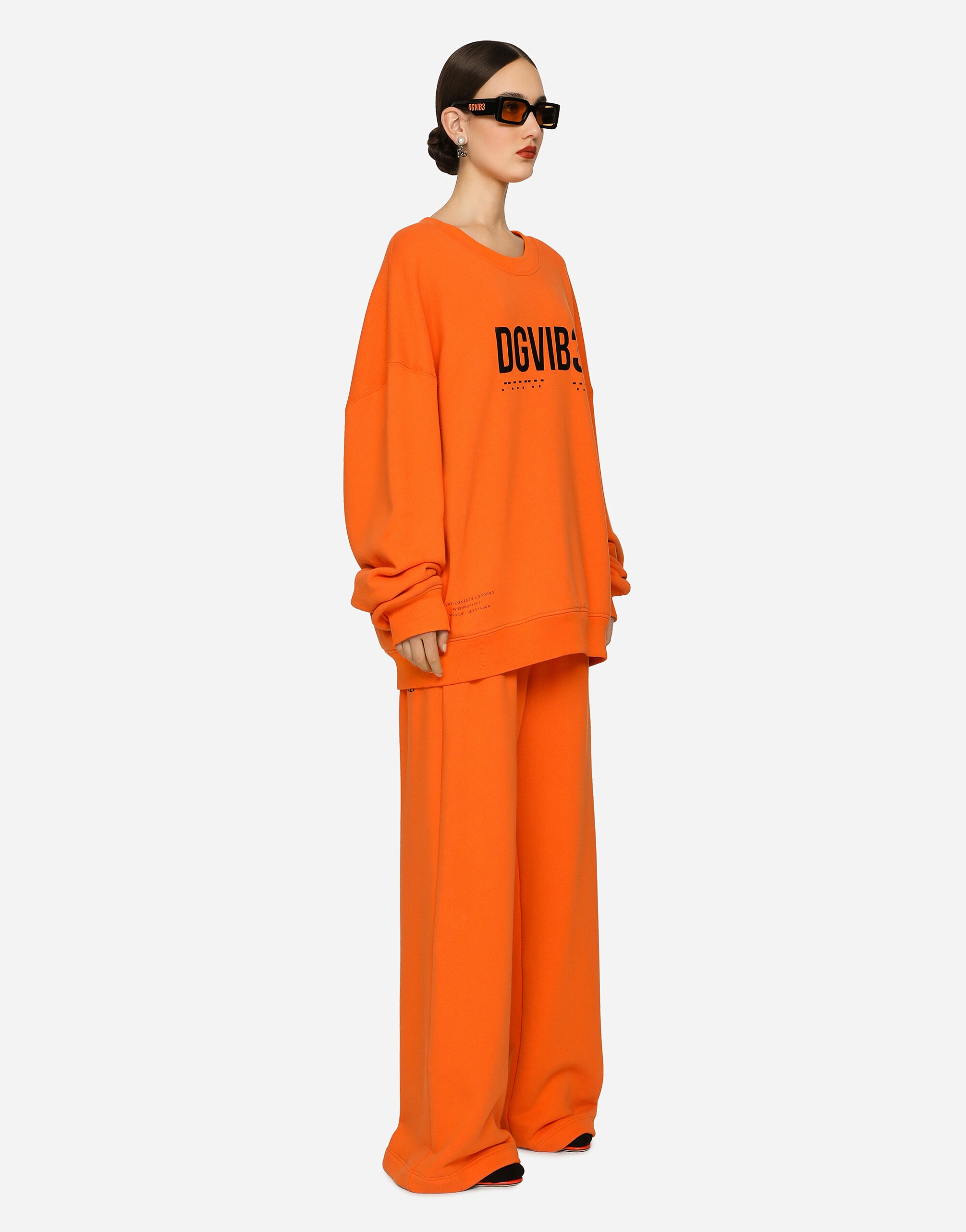 Jersey jogging pants with DGVIB3 print - 5