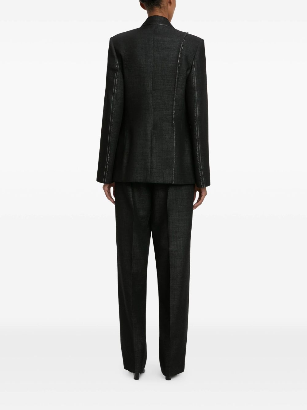 seam-embellished blazer - 3