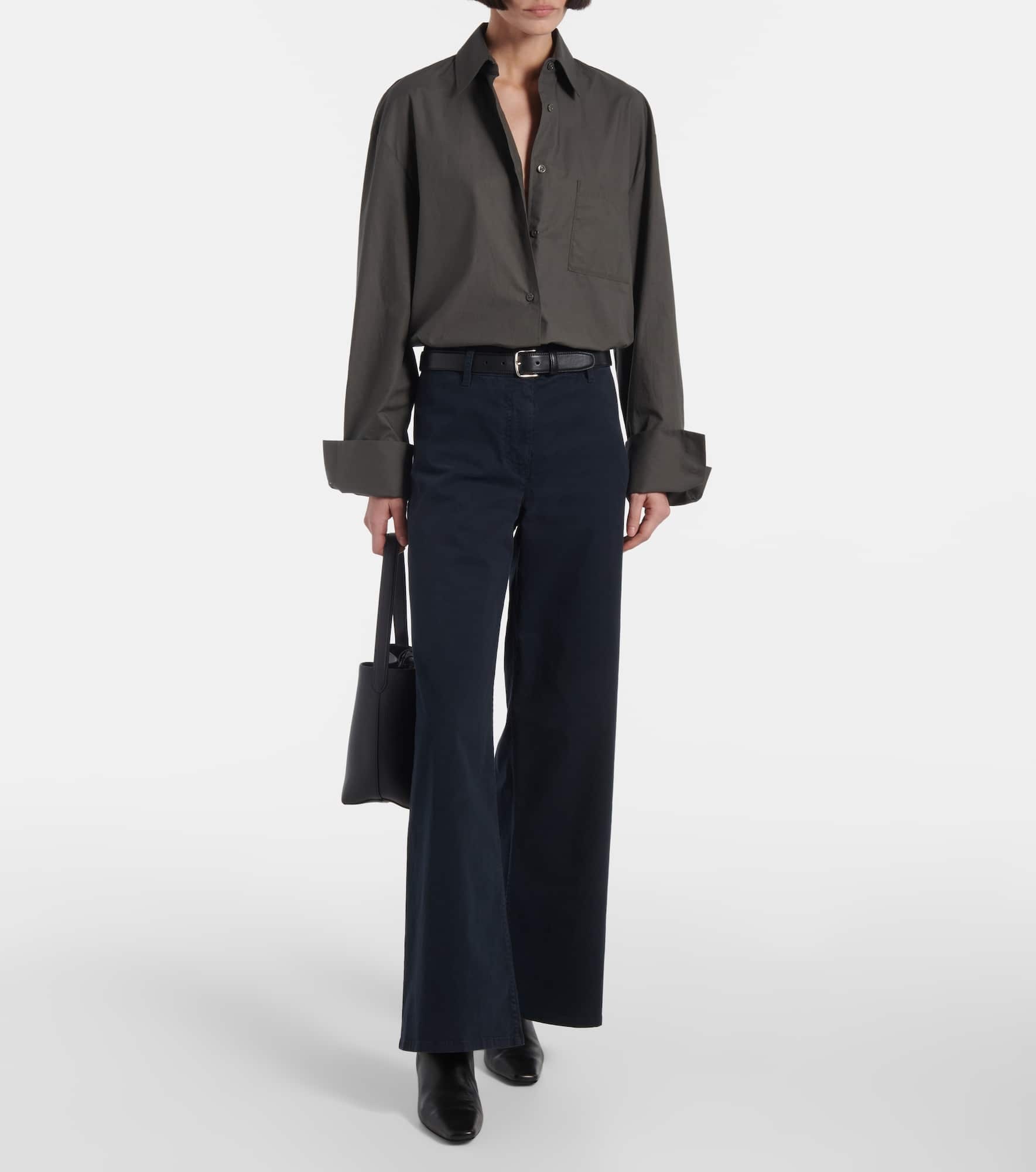 Megan cotton wide-leg pants - 2