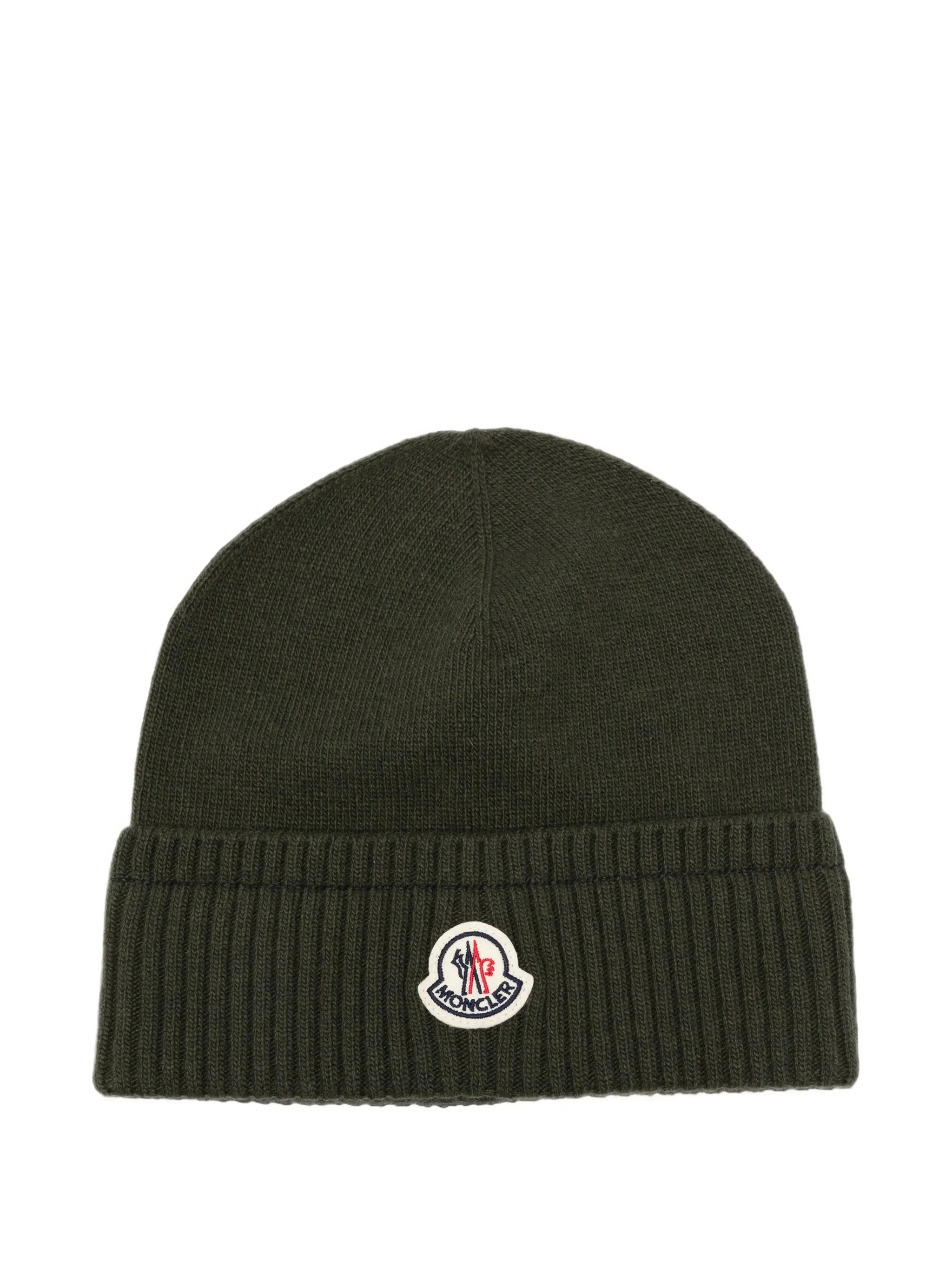 Moncler Logo-patch Ribbed-trim Hat - 1