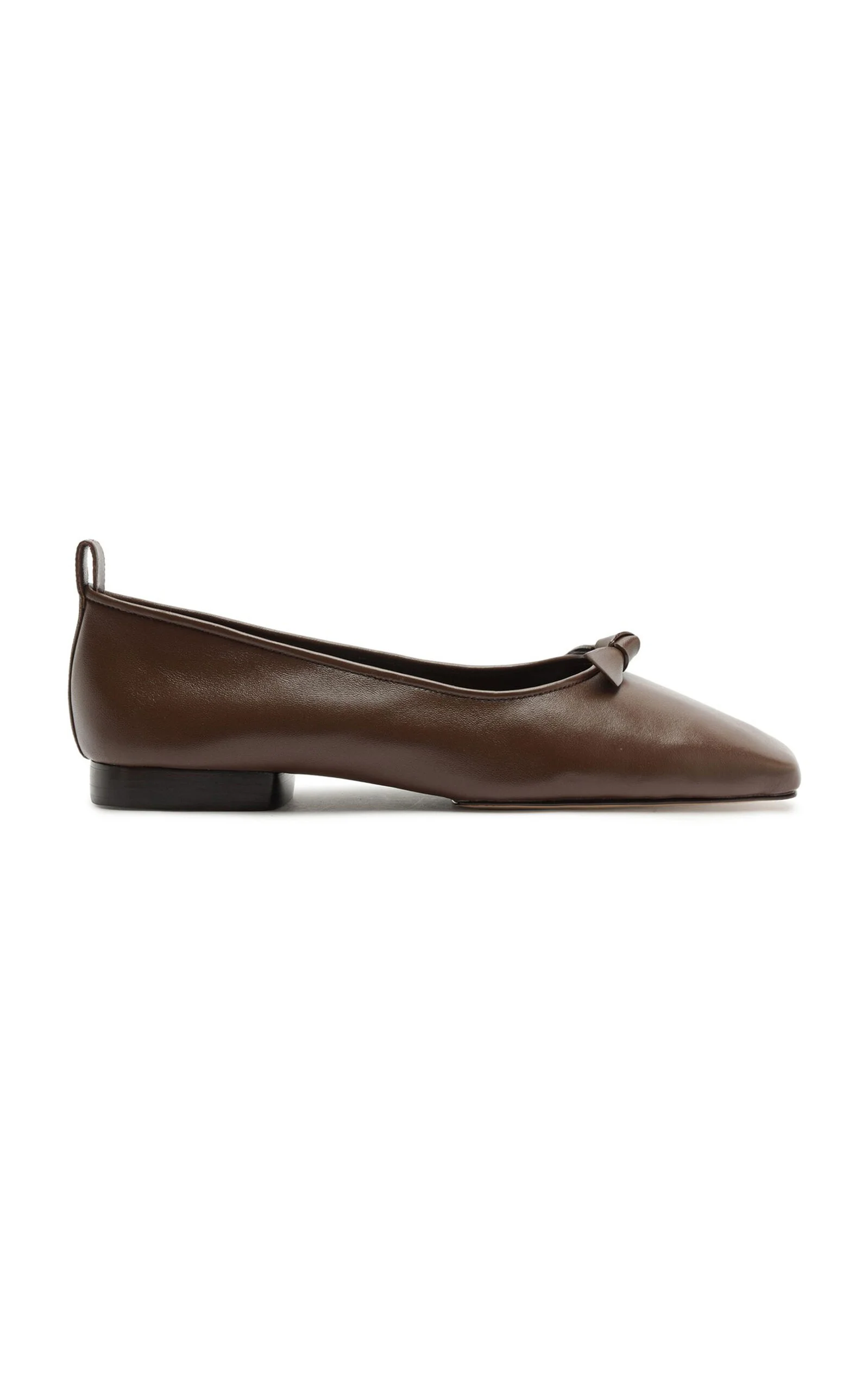 Slim Clarita Street Leather Flats brown - 1