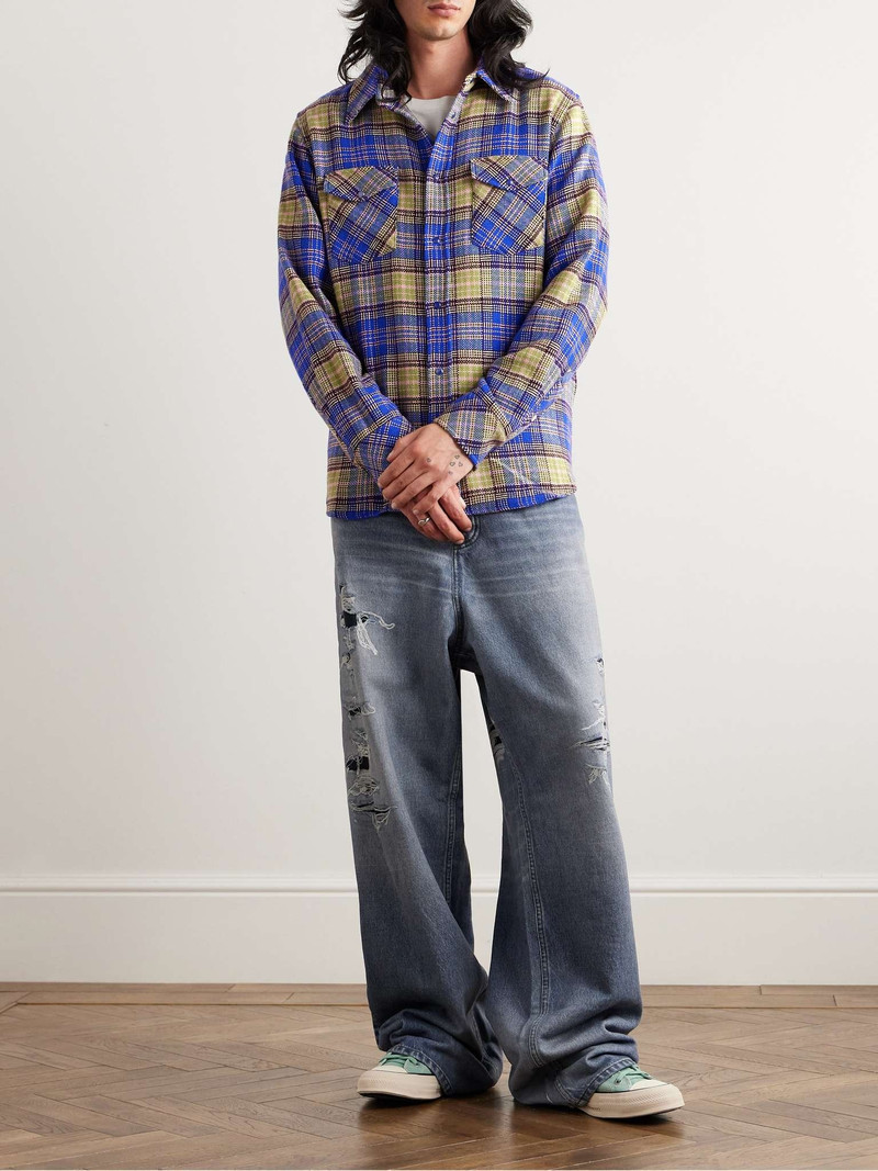 God’s True Cashmere Checked Cashmere Shirt outlook