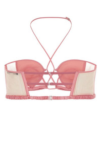 NENSI DOJAKA Pink ストレッチ Chiffon Bra Nensi Dojaka Pink Stretch Chiffon Bra | italist