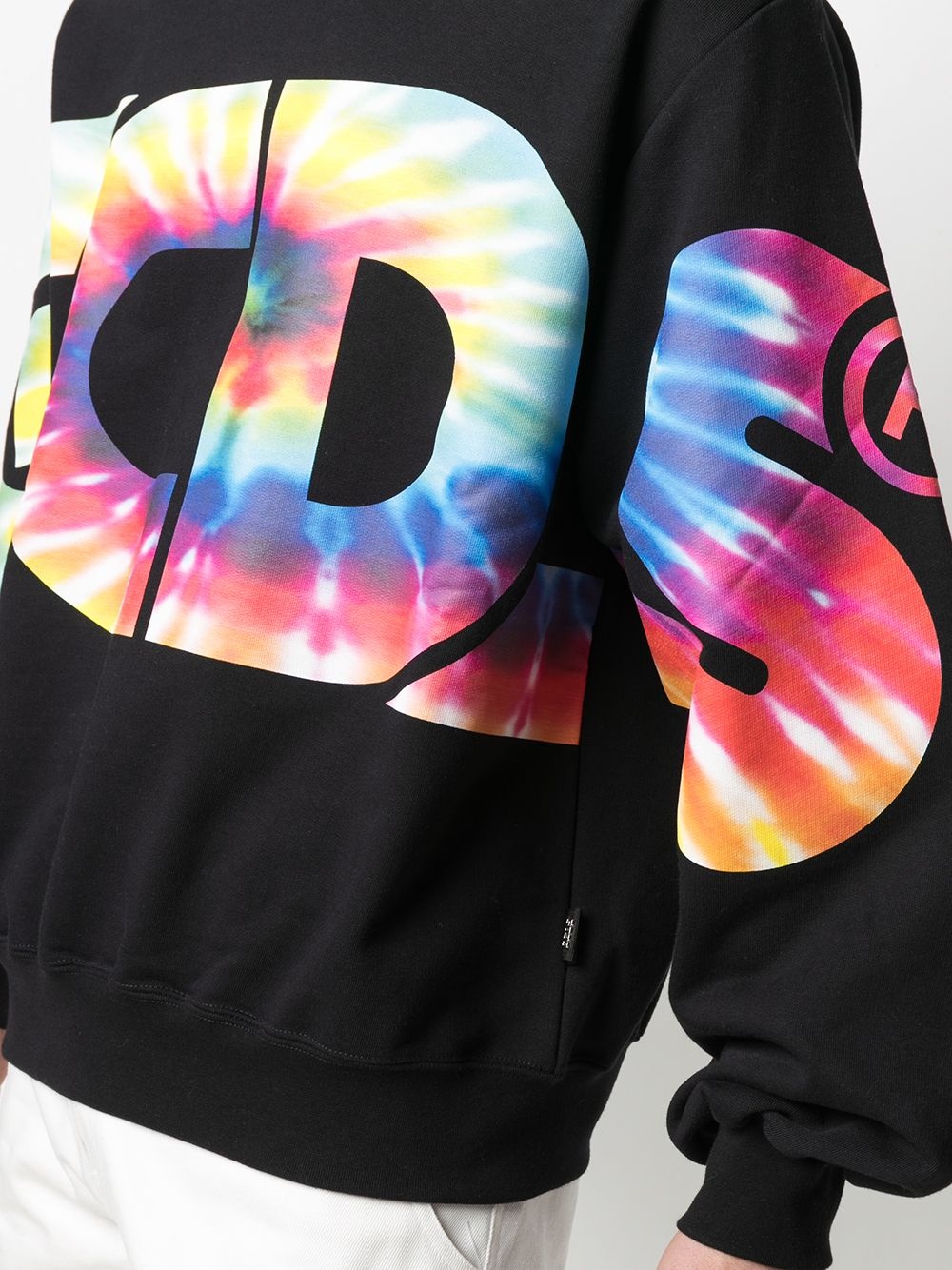 logo tie-dye print sweatshirt - 5