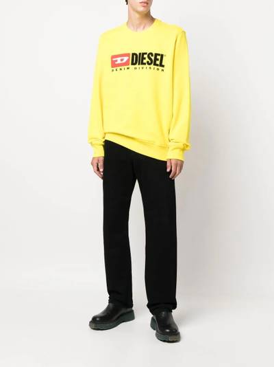 Diesel logo-print cotton sweatshirt outlook