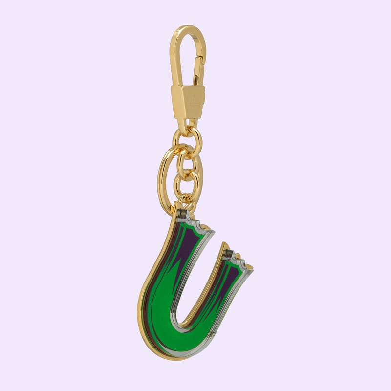 Letter U Plexiglas keychain 3
