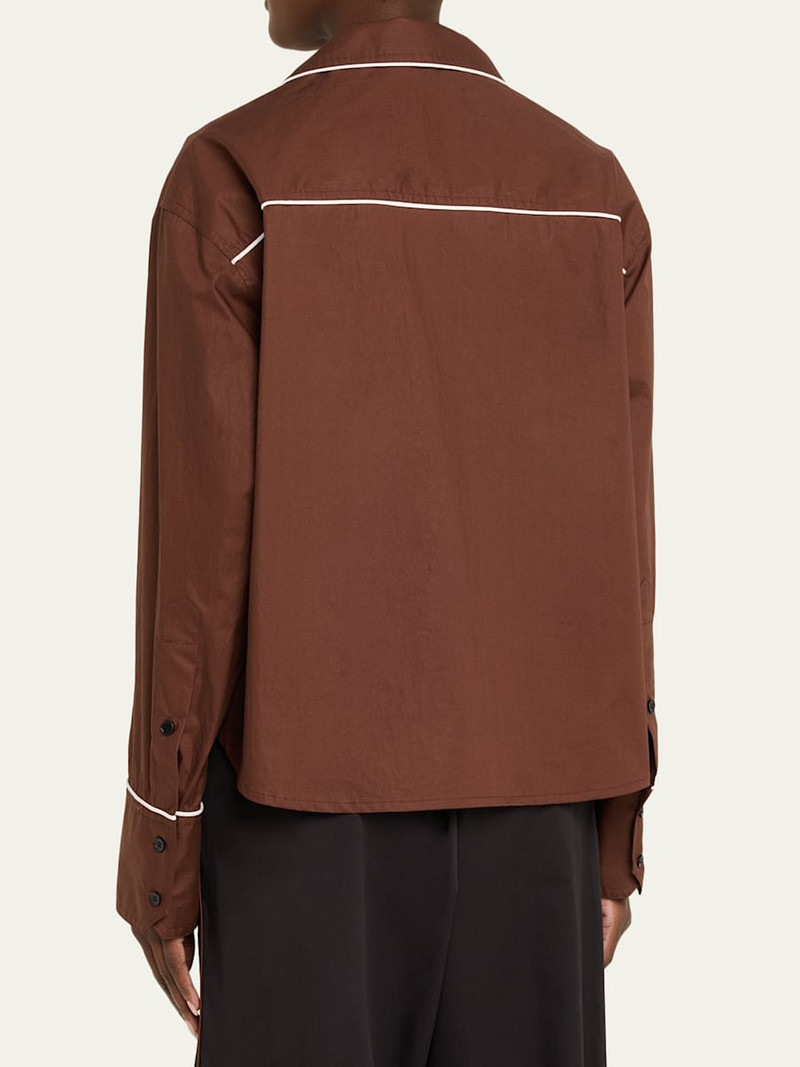 Cotton Long-Sleeve Pajama Shirt 3
