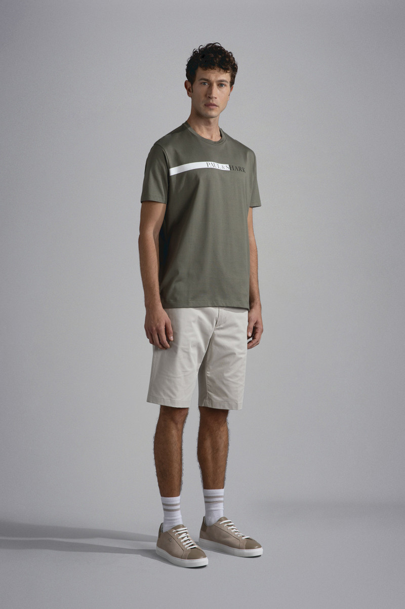 Paul & Shark COTTON JERSEY T-SHIRT WITH PRINT outlook