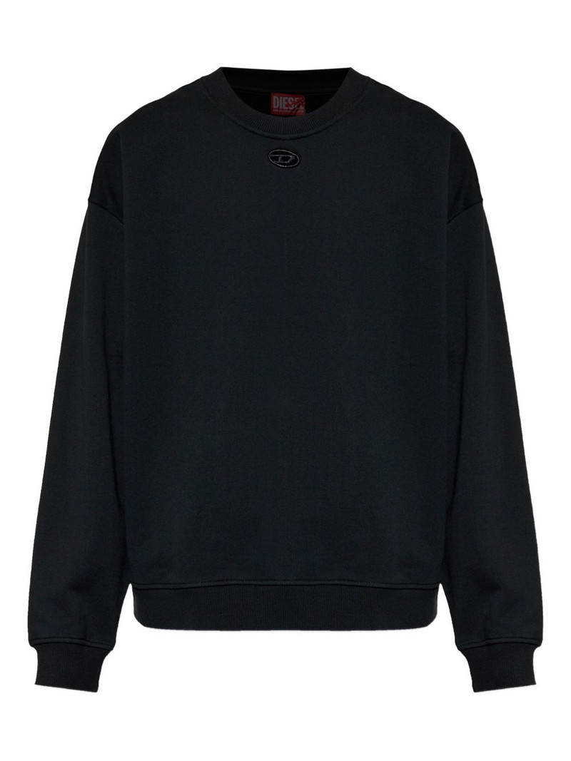 logo cotton sweater 1