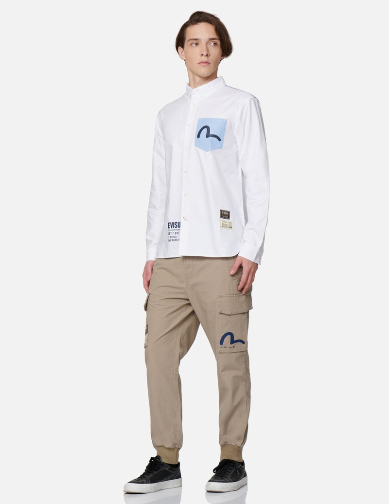 HIDE-AND-SEEK GODHEAD PRINT OXFORD SHIRT 4