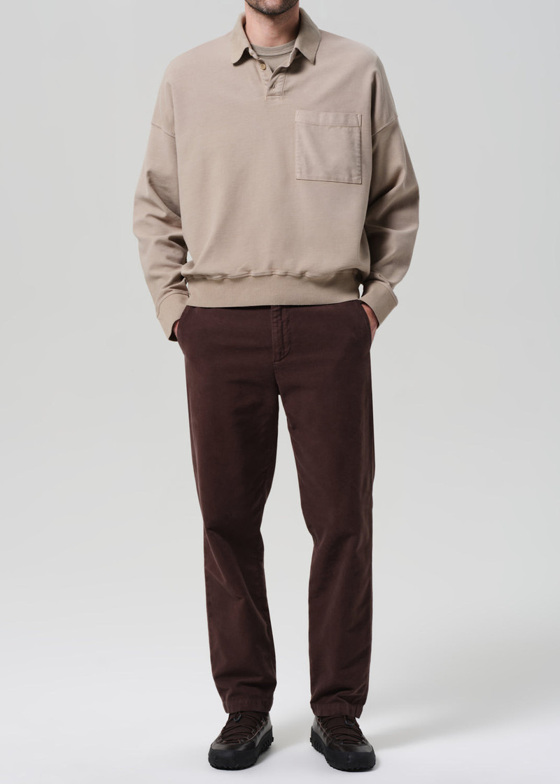 Flat Front Chino In Sandalwood 3