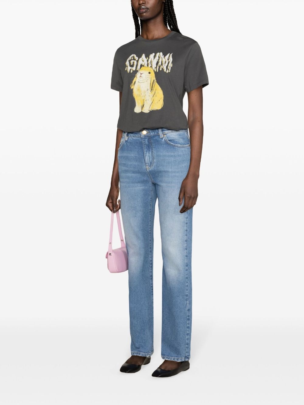 high-rise straight-leg jeans - 3