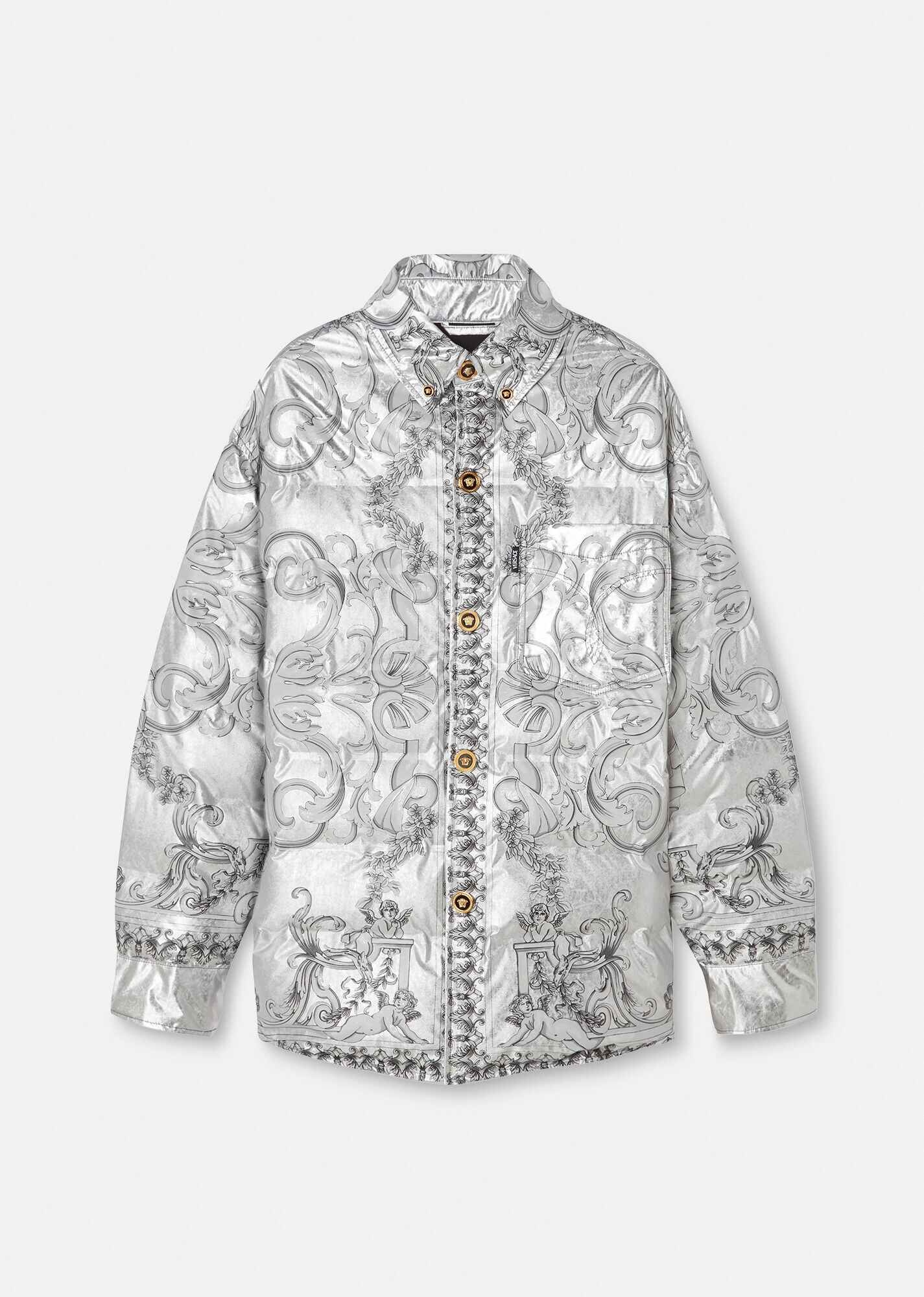Silver Baroque Down Jacket - 6
