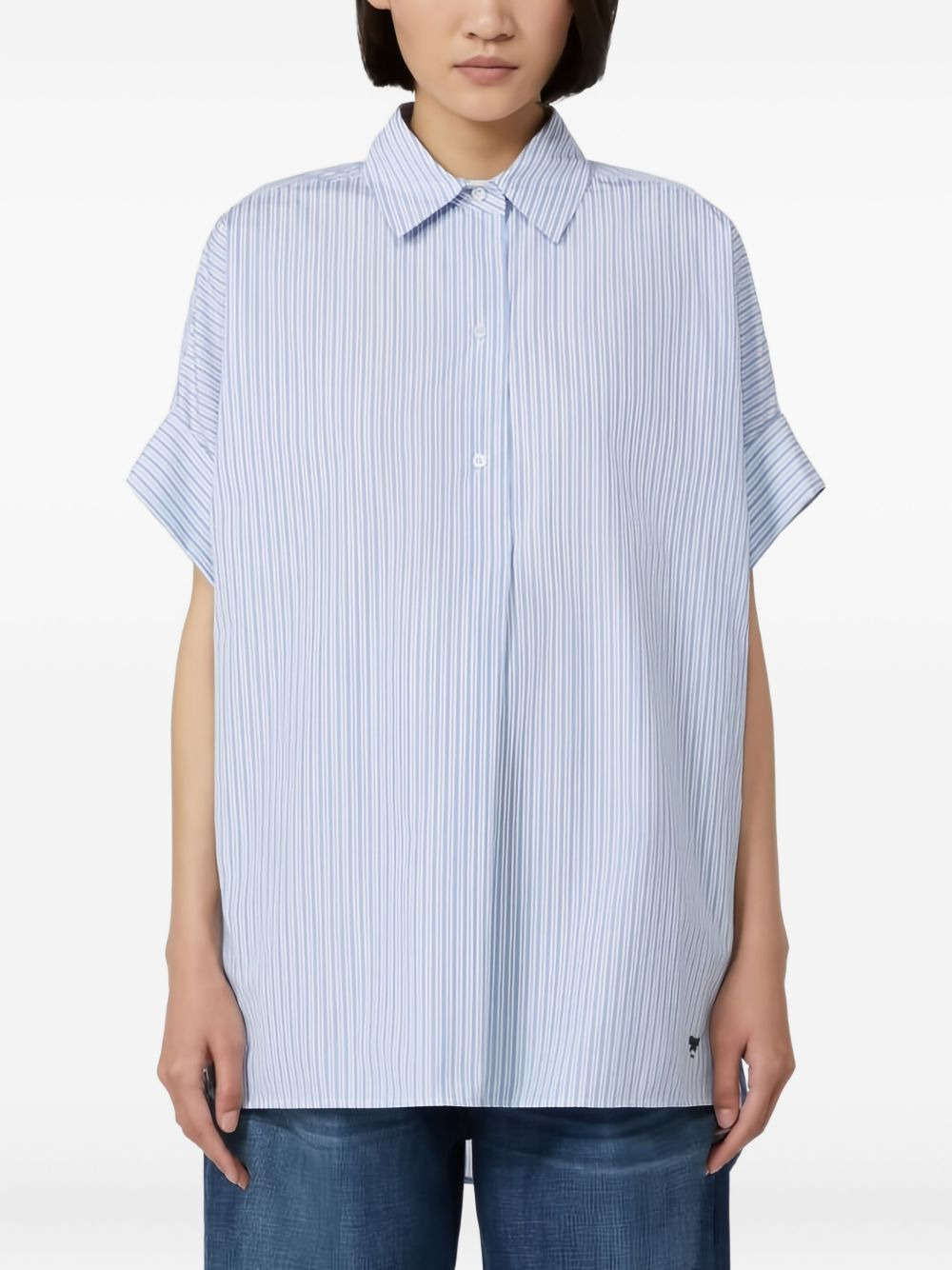 striped-pattern short-sleeve shirt - 3