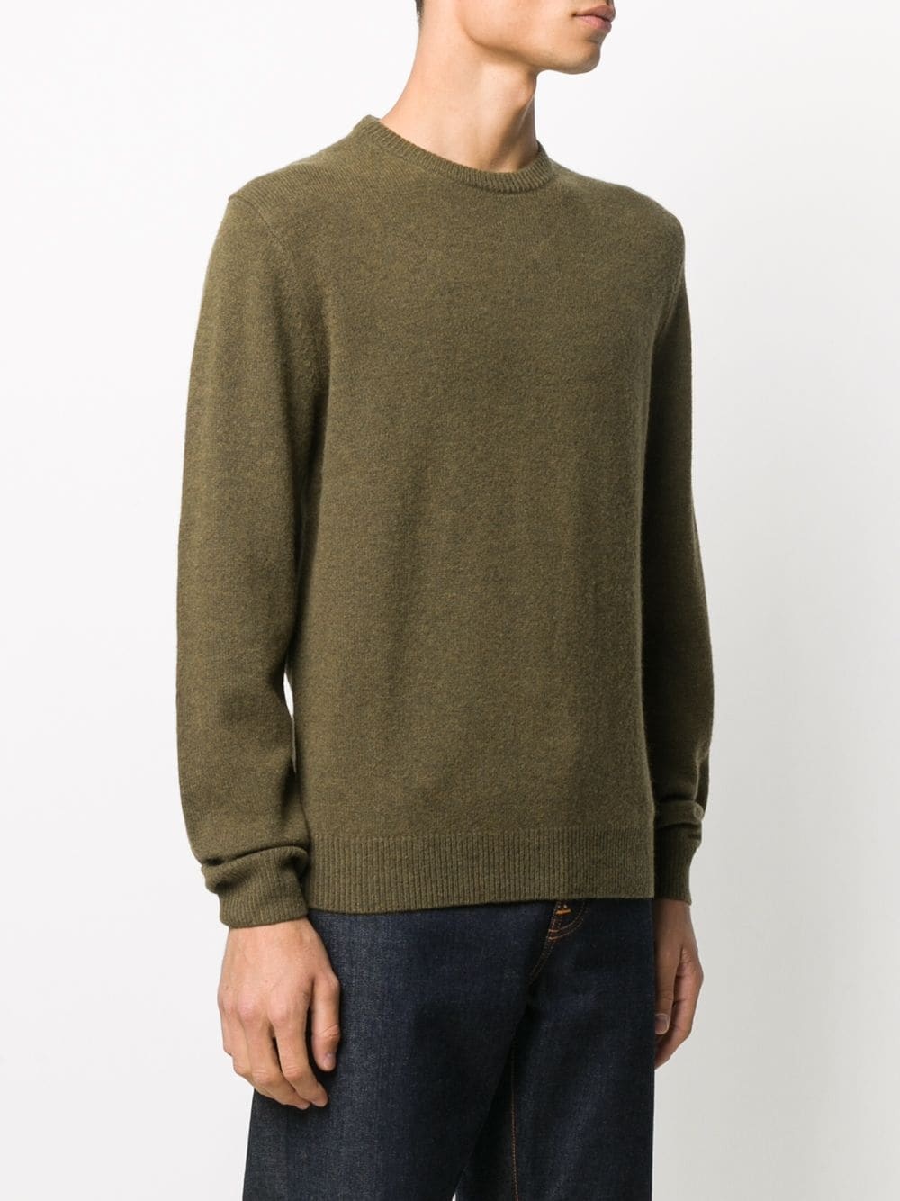 round neck knitted jumper - 3